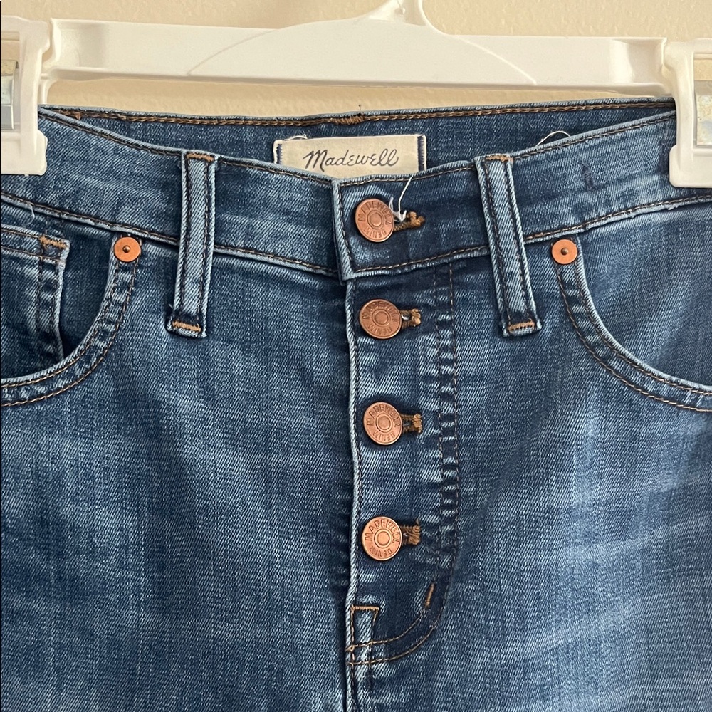 Madewell High Rise Blue Jeans - Picture 4 of 9